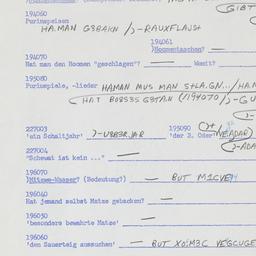 Western questionnaire, answ...