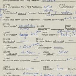 Western questionnaire, answ...