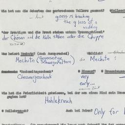 Western questionnaire, answ...