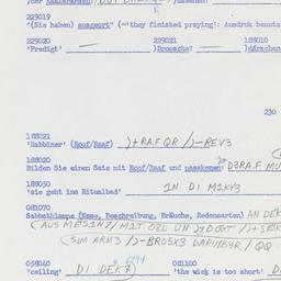 Western questionnaire, answ...