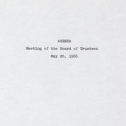 Meeting of the Board of Tru...