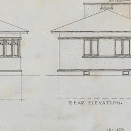 Front, rear elevations