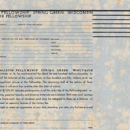 Fellowship application form