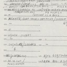 Eastern questionnaire, answ...