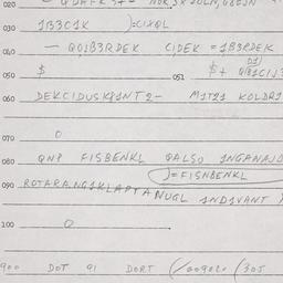 Eastern questionnaire, answ...