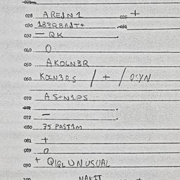 Eastern questionnaire, answ...