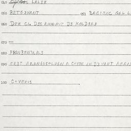 Eastern questionnaire, answ...
