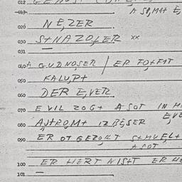 Eastern questionnaire, answ...