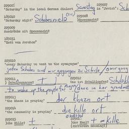 Western questionnaire, answ...