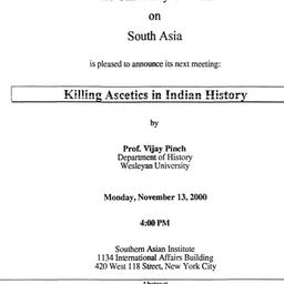 Announcements, 2000-11-13. ...