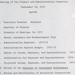 Meeting of the Finance and ...