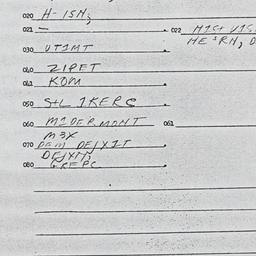 Eastern questionnaire, answ...