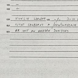 Eastern questionnaire, answ...