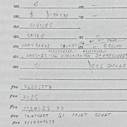 Eastern questionnaire, answ...