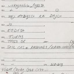 Eastern questionnaire, answ...