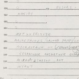 Eastern questionnaire, answ...