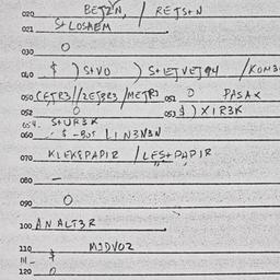 Eastern questionnaire, answ...