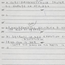 Eastern questionnaire, answ...