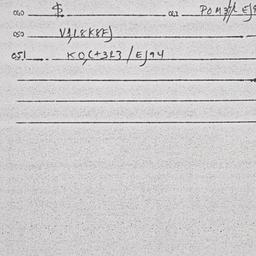 Eastern questionnaire, answ...