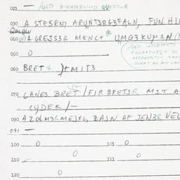 Eastern questionnaire, answ...