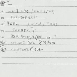 Eastern questionnaire, answ...