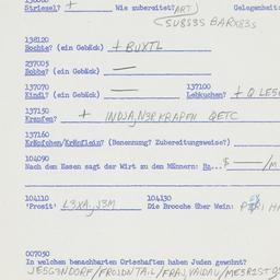 Western questionnaire, answ...
