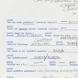 Western questionnaire, answ...