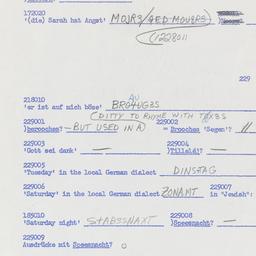 Western questionnaire, answ...