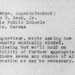 Carnegie Turn-Downs, Music ...