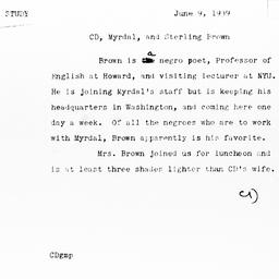 Memorandum from Charles Dol...