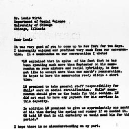 Letter from Gunnar Myrdal t...