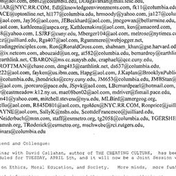 Announcements, 2005-04-05. ...