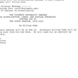 Announcements, 2003-02-24. ...