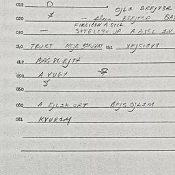 Eastern questionnaire, answ...