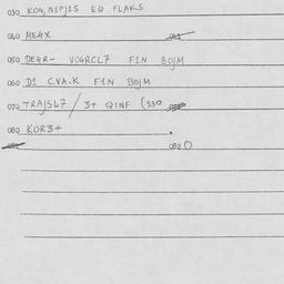 Eastern questionnaire, answ...