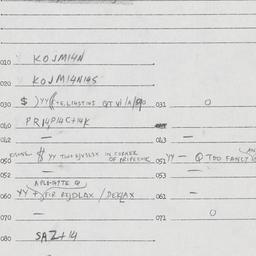 Eastern questionnaire, answ...