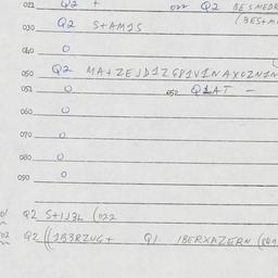 Eastern questionnaire, answ...