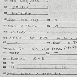Eastern questionnaire, answ...
