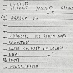 Eastern questionnaire, answ...
