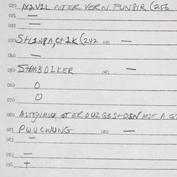 Eastern questionnaire, answ...