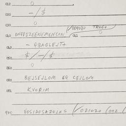 Eastern questionnaire, answ...