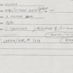 Eastern questionnaire, answ...