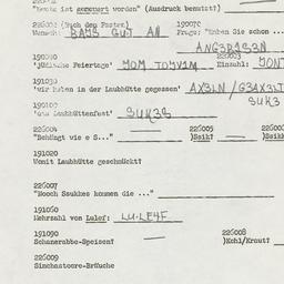 Western questionnaire, answ...