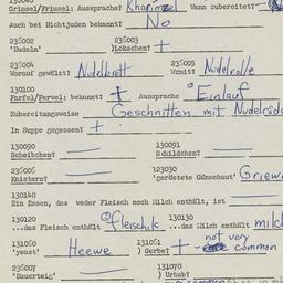 Western questionnaire, answ...