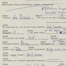 Western questionnaire, answ...