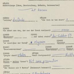 Western questionnaire, answ...