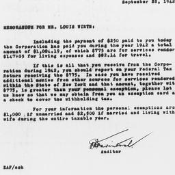 Memorandum from Ernest A. F...