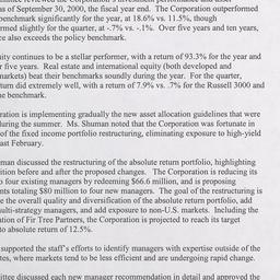 Investment Committee Meeting