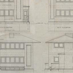 Working drawing #2: South, ...