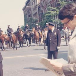 Police at 1968 commencement